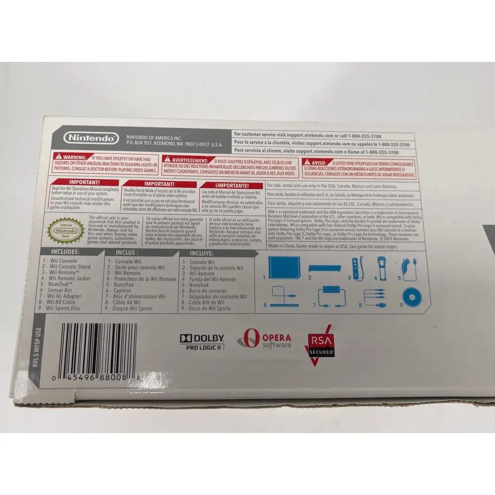 Nintendo Wii RVL-001 Home Console (White) - BRAND NEW
